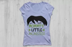 Mommy's Little Monster svg, Halloween svg, Monster svg. Product Image 2