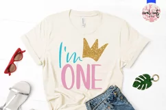 I'm One - Birthday SVG EPS DXF PNG Cutting File Product Image 2