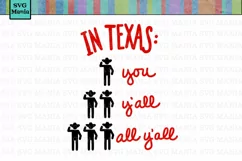 SVG File Texas Funny, Cowboy SVG, Texas Cut File, Cricut Product Image 1