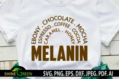 Melanin SVG for Black Woman, African American Black Girl Product Image 1