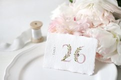 Olive Wedding Botanical Numbers Table modern wedding numbers Product Image 5