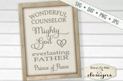 Names of God Christian SVG DXF Cut File Product Image 1