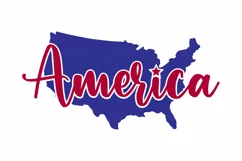 America - Shirt - Sign - 4th of July - Patriotic Cut Files Product Image 2