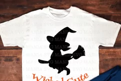 SVG File Wicked Cute Witch, Halloween Baby Bodysuit SVG, SVG Product Image 3