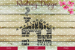 House Built on Amazing Grace SVG DXF PNG Digital Cut Files Product Image 1