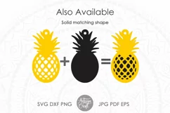 Pineapple Earrings SVG | Laser cut file | Tropical earrings Product Image 8