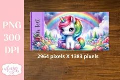 Cute unicorn sippy cup sublimation PNG, Kids tumbler PNG Product Image 3
