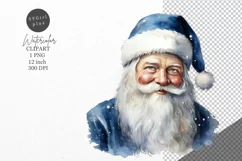 Christmas clipart, Santa clipart, Blue Christmas Product Image 1
