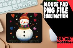 Radiant Mouse Mat PNG Style, Snowman Product Image 1
