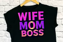WIFE MOM BOSS clipart | Mothers day Sublimation design png Product Image 3