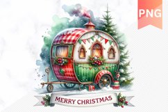 Christmas Whimsical Caravan - Clipart PNG Design Product Image 1