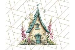 Whimsical Cottagecore Cottage PNG Clipart, Fairy House Png Product Image 5