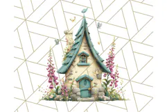 Whimsical Cottagecore Cottage PNG Clipart, Fairy House Png Product Image 5