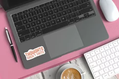 Printable Mental Health Sticker | Thoughts Aren't Facts Product Image 3