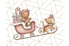 Gingerbread People Clipart, Cute Cookie PNG Illustrations Product Image 5