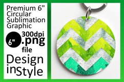 Sparkly Glitter Stripe Round Design Product Image 1