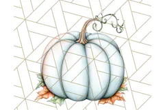 Fall Pumpkin Clipart PNG, Autumn Pumpkins, Jewel Tones Png Product Image 5
