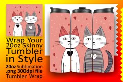 Playful Cat Purr-suits: Sublimation Tumbler Magic Product Image 1