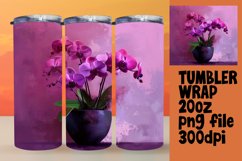 Watercolor Garden Tumbler Design: Blossoming Beauty Product Image 1