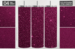 Plum Glitter Tumbler Wrap| Tumbler Sublimation Product Image 1