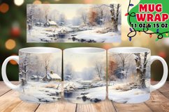 XMAS ICY LANDSCAPE Sublimation 11oz 15oz Product Image 1
