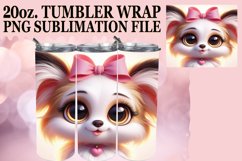 WHIMSICAL MOMENTS 20oz TUMBLER WRAP, 3D Dog Product Image 1