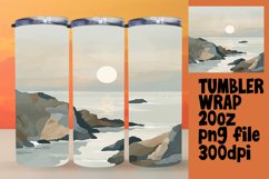 Modern Boho Pattern Wrap - Minimalist Tumbler 20oz Product Image 1