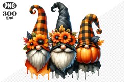 Halloween Gnomes Sublimation - Clipart PNG Design Product Image 1