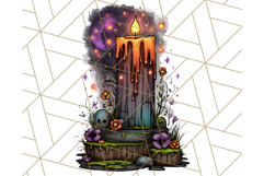 Enchanted Graveyard Halloween PNG Clipart Product Image 5