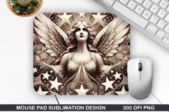 Vintage Mouse Pad Sublimation PNG Design - Mouse Pad PNG Product Image 1