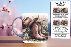 Warm 11oz Mug Wrap Png Artwork , Western Product Image 1