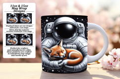 Stunning 11oz Mug Wrap Png Artwork , Astronaut Product Image 1