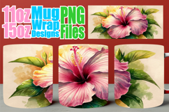 Gentle joys 11oz 15oz sublimation wrap, Flowers Product Image 1