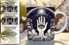 Vibrant 11oz Mug Wrap Png Design , Mystic Product Image 1