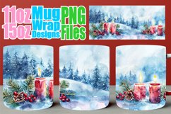 Radiant hearts 11oz 15oz sublimation wrap, Christmas Product Image 1
