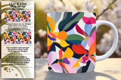 Vibrant Springtime Mug Wraps: Whimsical Flower Patterns Product Image 1