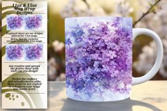 Floral Mug Wrap 11oz/15oz Sublimation PNG Design Product Image 1