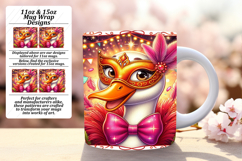 Elegant 15oz Mug Wrap Png Template , Goose Product Image 1