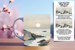 Modern Boho Landscape Mug Wrap 11oz 15oz Product Image 1