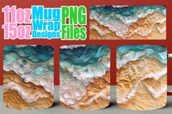 Beachfront Serenity 3D Mug Wrap - Ocean Escape Product Image 1