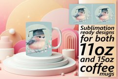 Whimsical Wildlife Graduation Mug Design 11oz Product Image 1