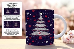 Stylish 15oz Mug Wrap Png Design , Holiday Product Image 1