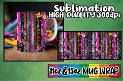 Unique 3D Leopard and Flower Mug Wrap Art Product Image 1