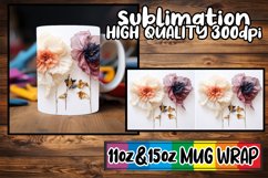 3D Blossom Sublime Mug Design - 11oz &amp; 15oz Product Image 1