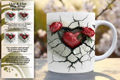 Romantic Reverie: Sublimation Heart Mug Design Product Image 1