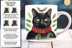 Holiday Kitty Mug Wrap for 11oz &amp; 15oz Product Image 1