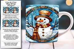 Festive Glass Mug Wrap - Christmas Pattern Art Product Image 1