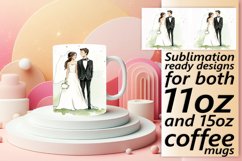 Flower-themed Wedding Mug Wraps Product Image 1