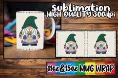 Radiant mornings 11oz 15oz sublimation wrap, Gnomes Product Image 1