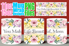 Charming whispers 11oz 15oz mug wrap, Mother&#039;s Day Product Image 1